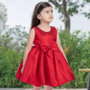 Red Party Wear Frock for Girls - All Eyes on Her!